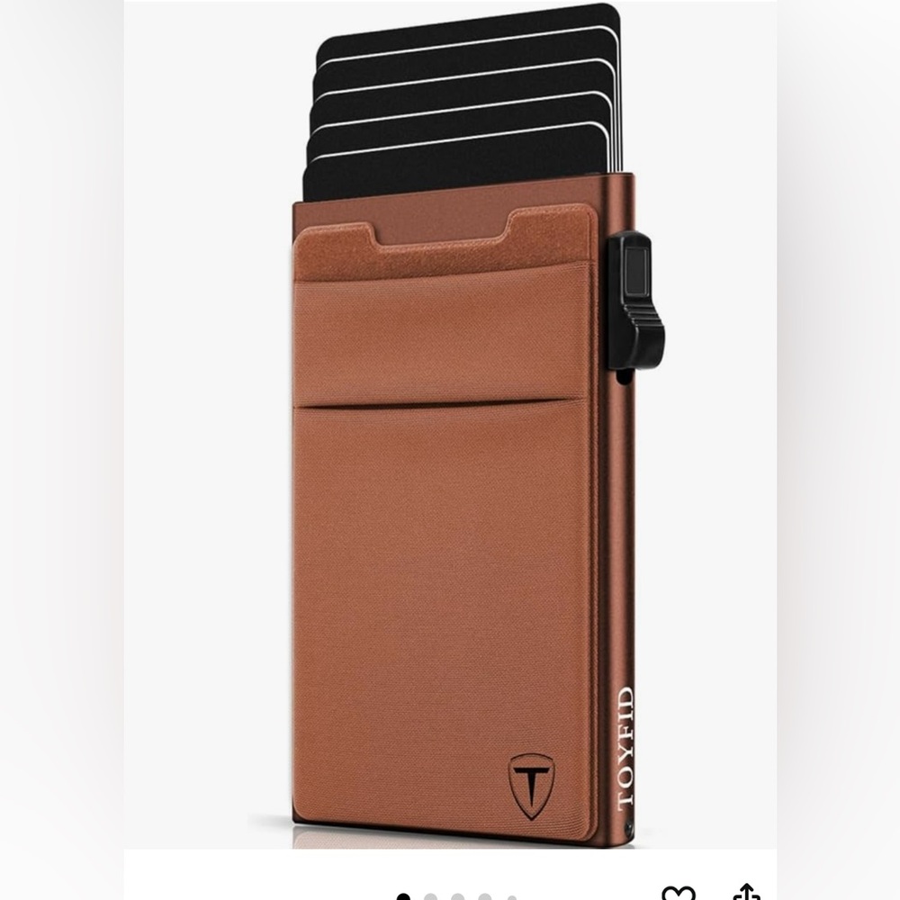 Toyfid popup Brown Card Holder Wallet New in Packaging 2